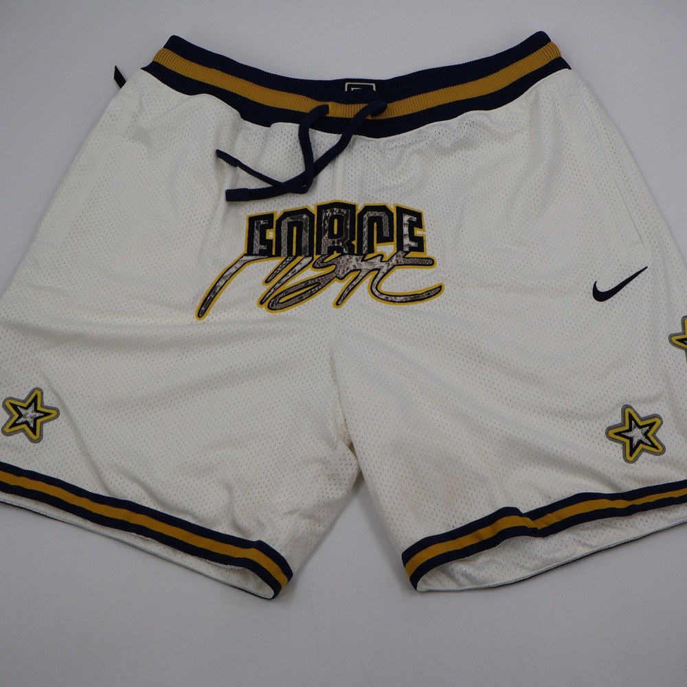 Nike Force Flight Basketball Shorts Mens XXL White Mesh Retro AO5656-100